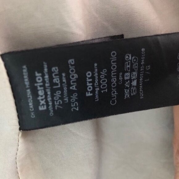 Carolina Herrera Wool Angora Purple Dress Jacket Coat Women’s Size L w/ Dust Bag - Picture 12 of 13